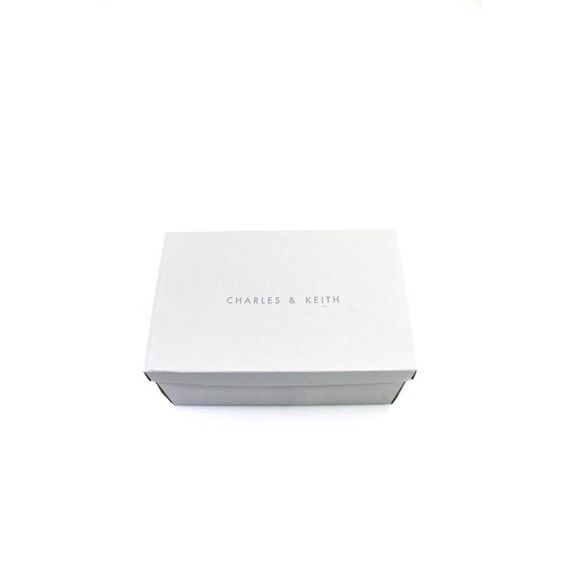 Charles & Keith Women's Open Toe Thong Sandal Heels Heather Gray Size 8 - Picture 6 of 6